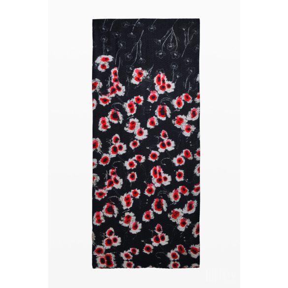 Desigual ● Foulard ● fekete virágmintás sál