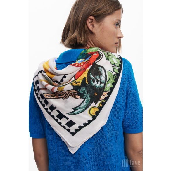 Desigual ● Foulard ● fehér mintás sál