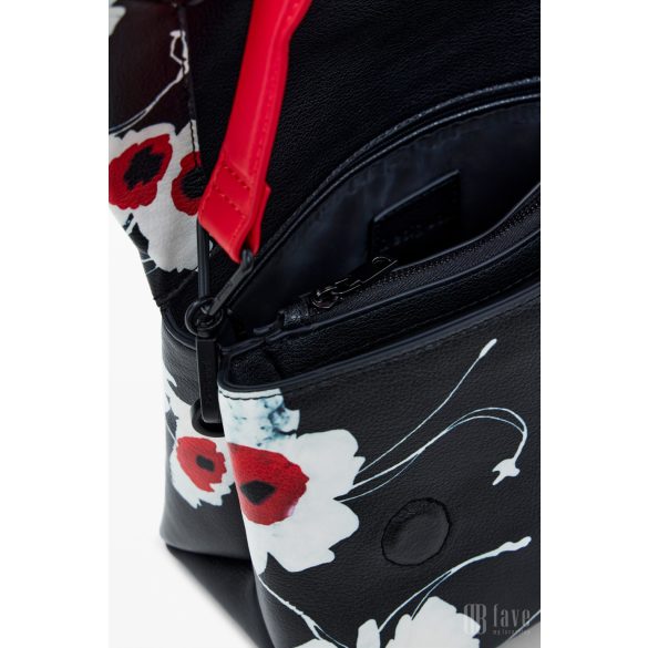 Desigual ● Across Body bag ● fekete virágmintás válltáska