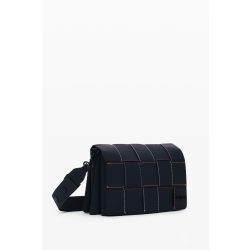   Desigual ● Across Body bag ● fekete szőtt varrású válltáska