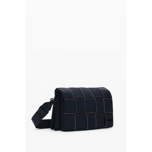Desigual ● Across Body bag ● fekete szőtt varrású válltáska