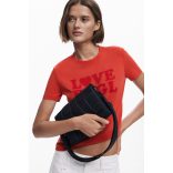 Desigual ● Across Body bag ● fekete szőtt varrású válltáska