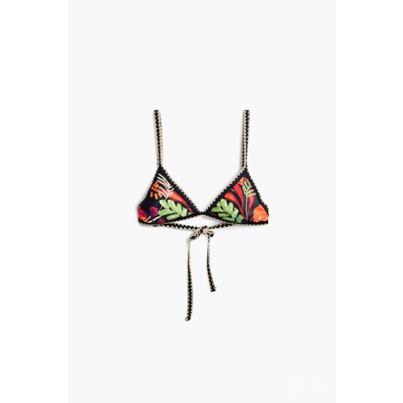Desigual ● Bottom ● fekete mintás bikini felső