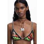 Desigual ● Bottom ● fekete mintás bikini felső