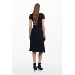 Desigual ● Dress ● fekete húzott midi ruha 