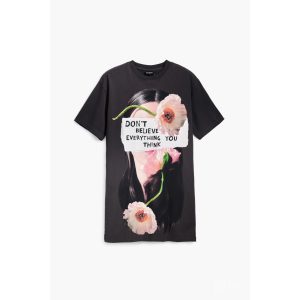 Desigual ● Dress ● sötétszürke mintás pólóruha