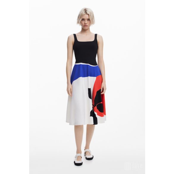 Desigual ● Dress ● pántos mintás midi ruha 