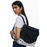 Desigual ● Backpack medium ● fekete kigyómintás közepes hátizsák