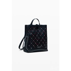   Desigual ● Backpack mini ● fekete színű szegecses mini hátizsák