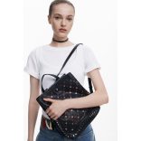 Desigual ● Backpack mini ● fekete színű szegecses mini hátizsák