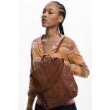 Desigual ● Backpack mini ● barna patchwork mini hátizsák