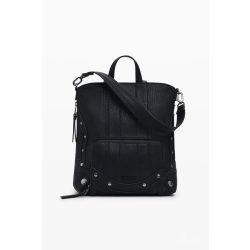   Desigual ● Backpack mini ● fekete patchwork mini hátizsák