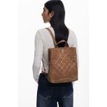 Desigual ● Backpack mini ● barna színű szegecses mini hátizsák