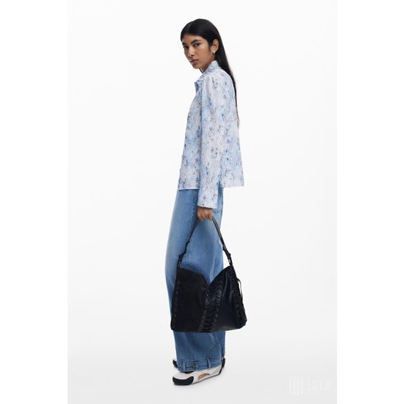 Desigual ● Shoulder bag ● fekete fűzős válltáska