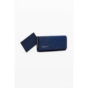 Desigual ● Medium Wallet ● közepes méretű kék mintás pénztárca