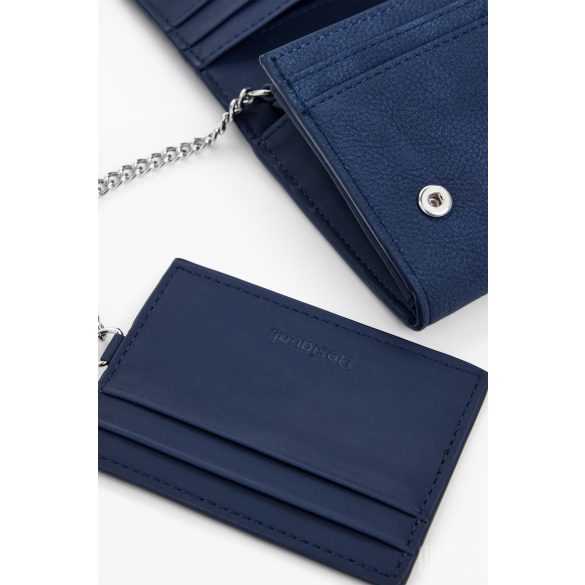 Desigual ● Medium Wallet ● közepes méretű kék mintás pénztárca