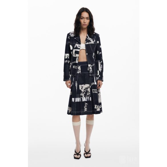 Desigual ● Skirt ● fekete mintás szoknya