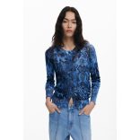 Desigual ● Jacket ● lurexes kék kötött kardigán