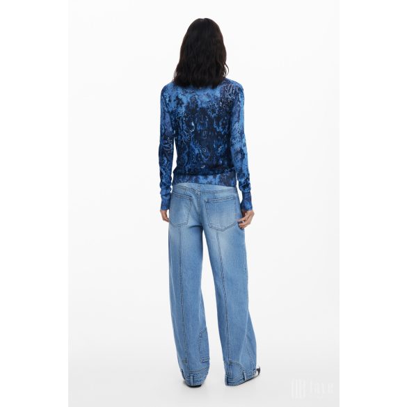 Desigual ● Jacket ● lurexes kék kötött kardigán