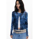Desigual ● Jacket ● lurexes kék kötött kardigán