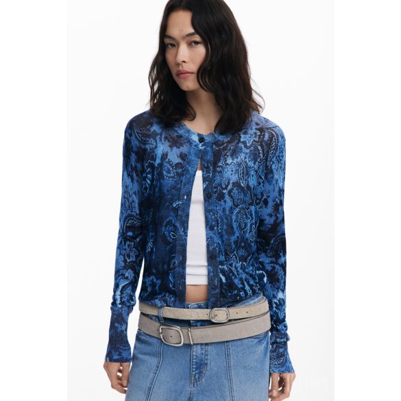 Desigual ● Jacket ● lurexes kék kötött kardigán