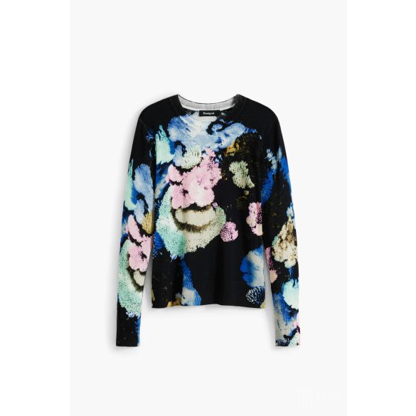 Desigual ● Pullover ● színes mintás hosszú ujjú kötött pulóver (Lacroix)