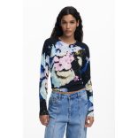 Desigual ● Pullover ● színes mintás hosszú ujjú kötött pulóver (Lacroix)