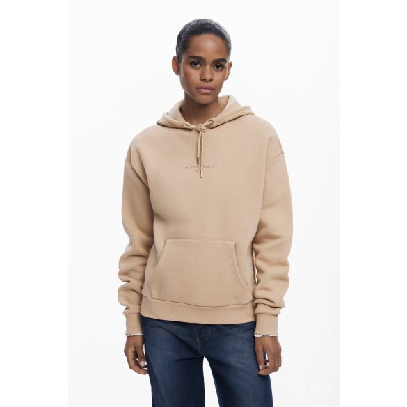 Desigual ● Sweat ● bézs kapucnis hosszú ujjú pulóver