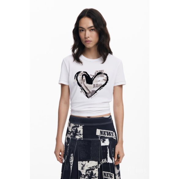 Desigual ● T-Shirt ● fehér mintás rövid ujjú póló