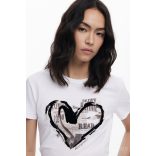 Desigual ● T-Shirt ● fehér mintás rövid ujjú póló