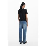 Desigual ● T-Shirt ● fekete feliratos rövid ujjú póló