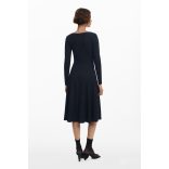 Desigual ● Dress ● fekete hosszú ujjú midi ruha 