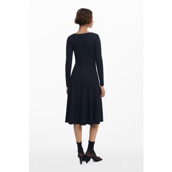 Desigual ● Dress ● fekete hosszú ujjú midi ruha 