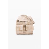 Desigual ● Backpack mini ● bézs hímzett  mini hátizsák