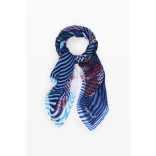 Desigual ● Foulard ● kék mintás sál