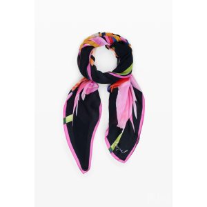 Desigual ● Foulard ● fekete virágmintás sál