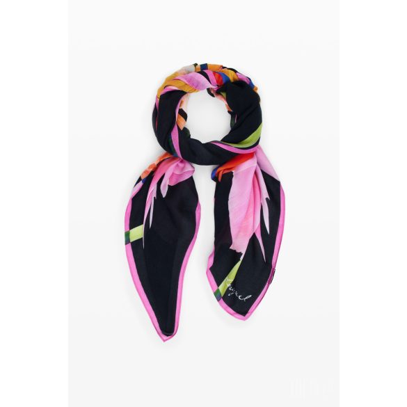 Desigual ● Foulard ● fekete virágmintás sál