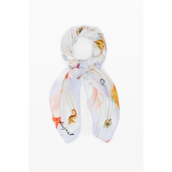 Desigual ● Foulard ● fehér virág mintás sál
