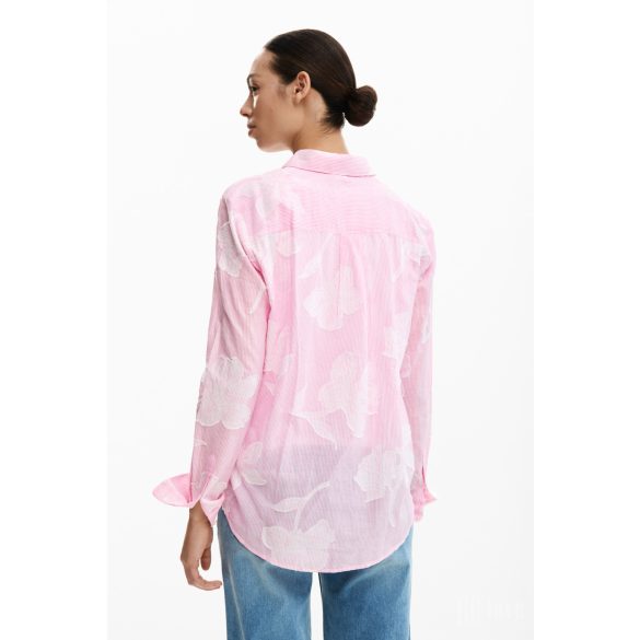Desigual ● Shirt ● rózsaszín csíkos hosszú ujjú ing 