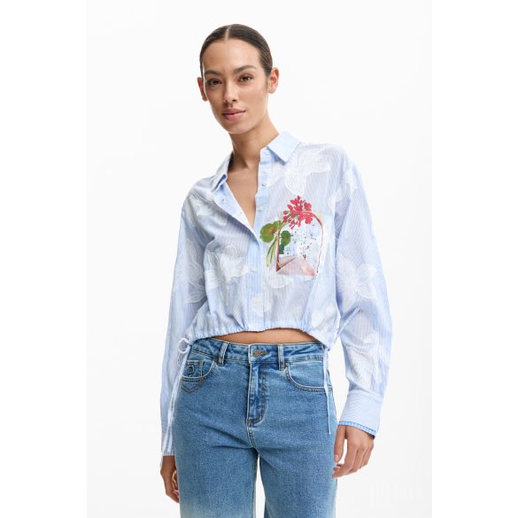 Desigual ● Shirt ● kék csíkos hosszú ujjú ing 