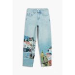 Desigual ● Denim ● világoskék mintás farmer