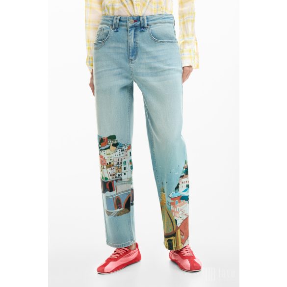 Desigual ● Denim ● világoskék mintás farmer