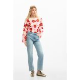 Desigual ● Denim ● világoskék koptatott hímzett farmer