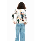 Desigual ● Pullover ● fehér színes mintás hosszú ujjú kötött pulóver