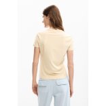 Desigual ● T-Shirt ● drapp virágmintás rövid ujjú póló
