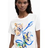 Desigual ● T-Shirt ● fehér mintás rövid ujjú póló