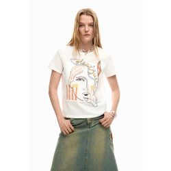 Desigual ● T-Shirt ● fehér mintás rövid ujjú póló