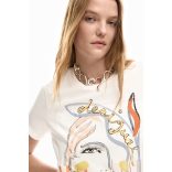 Desigual ● T-Shirt ● fehér mintás rövid ujjú póló