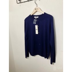   Md'M ● Knitted Cardigan ● sötétkék kötött hosszú ujjú kardigán