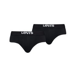   Levi's ● Solid Basic Brief ● fekete alsónadrág (2db-os)
